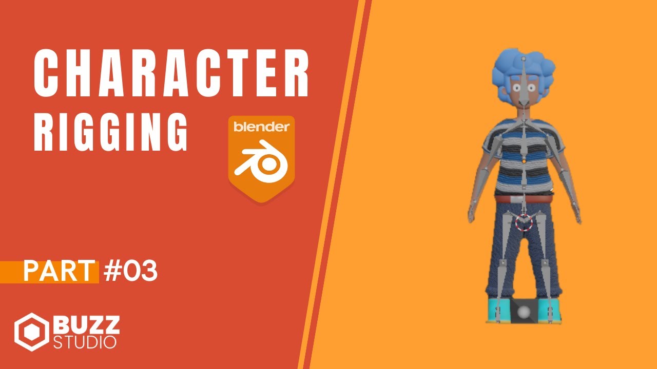 Character Modelling - Part 3 Character Rigging | Blender 3D - YouTube