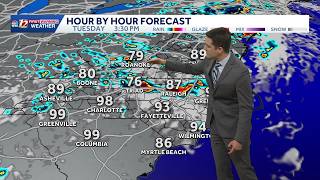 Warmer Monday in North Carolina, severe storms possible Tuesday