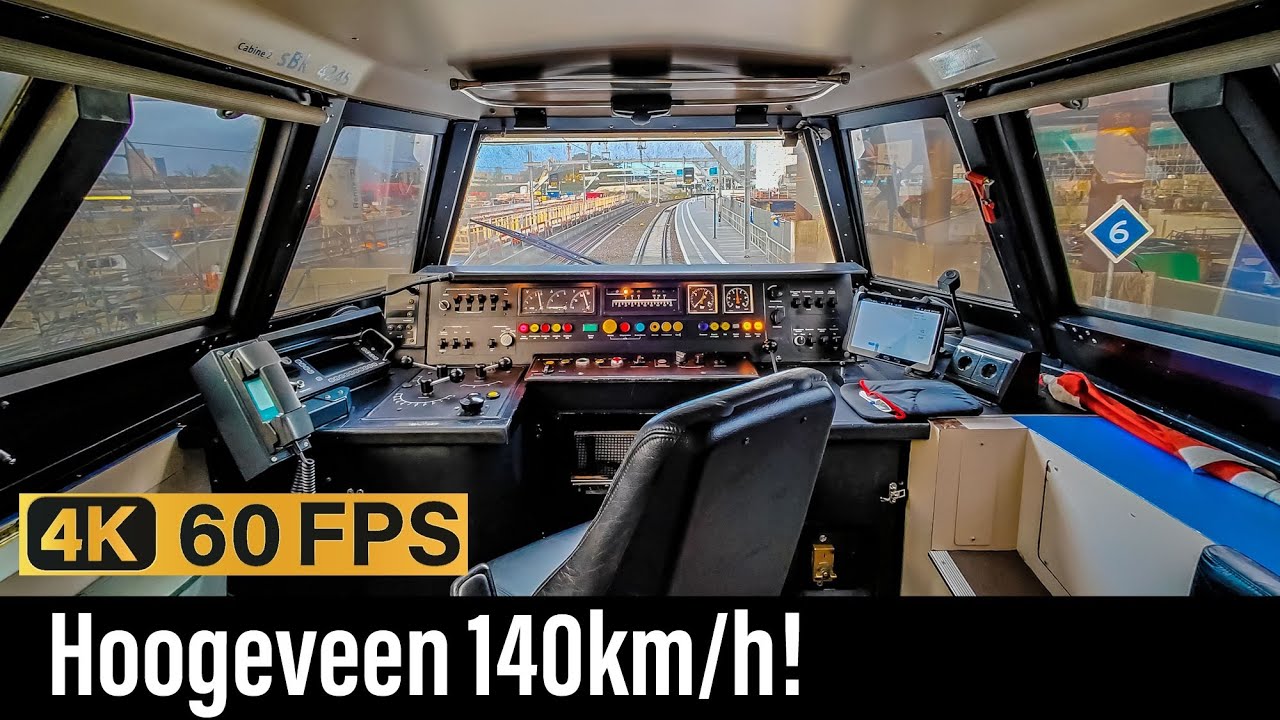 Train Cab Ride NL / Hoogeveen at High Speed! / Zwolle - Assen - Groningen / ICM / November 2023