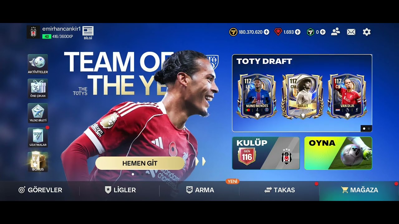 Draft ve uzatmalar FC mobile 