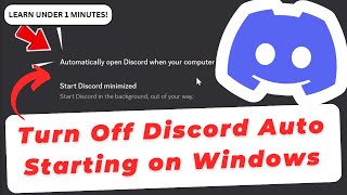 How To Turn Off Discord Auto Starting on Windows Boot Up