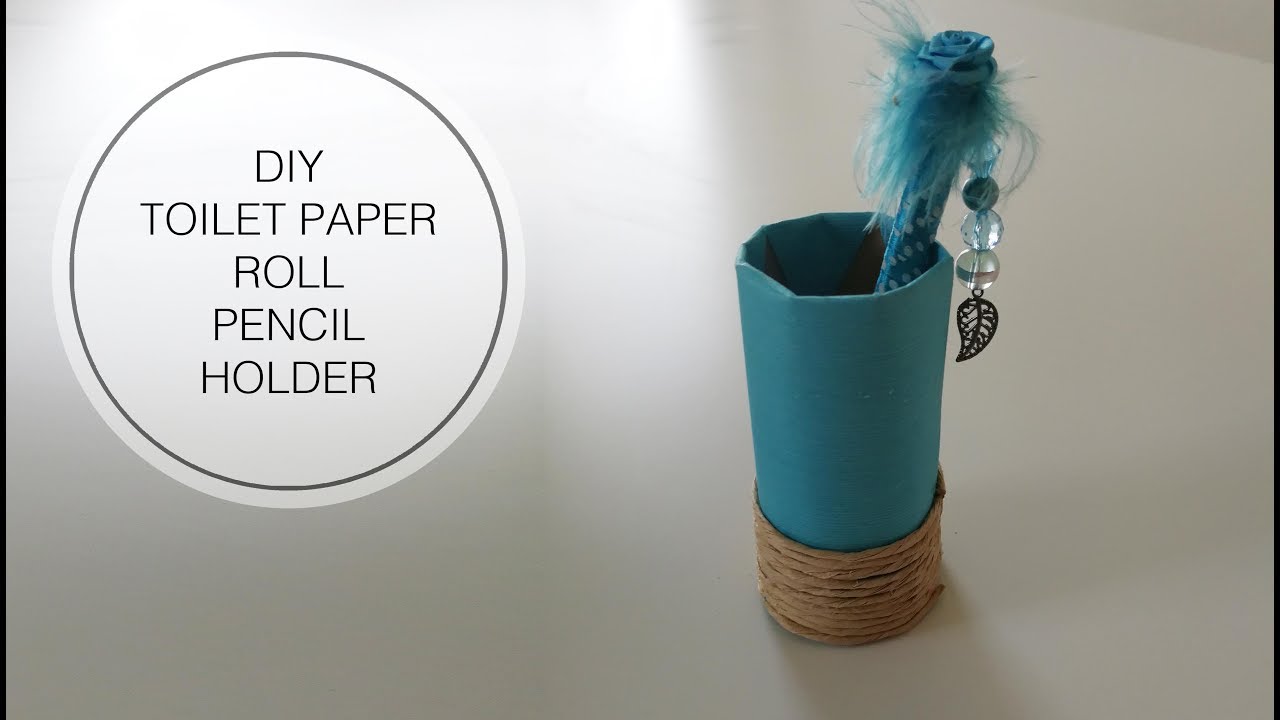 DIY Toilet Paper Roll Pen Holder YouTube