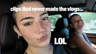 clips that never made the vlogs hangovers eating working etc