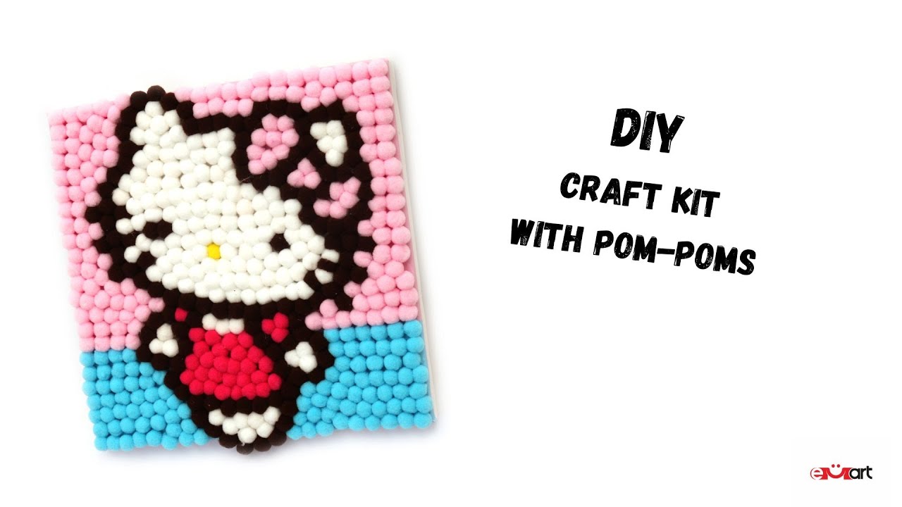 DIY Craft Kit with Pom-poms - Fun and Easy Tutorial