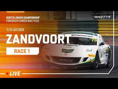 Live | Race 1 | Zandvoort | Ginetta Junior Championship Powered By Sunoco Race Fuels