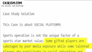 Score a Tweet and Post a Goal: Social Media Recipes for Sports Stars  Case Study Help