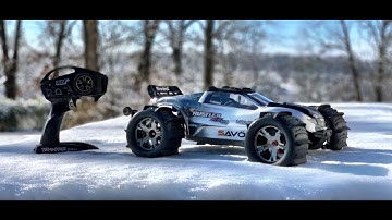 Rustler 4x4 4s Paddle Tire Snow Bash!