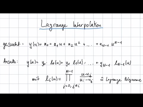 Lagrange Interpolation | Messtechnik