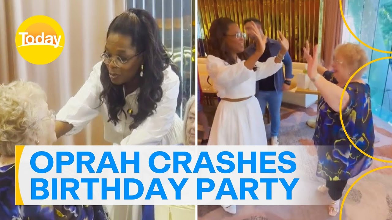 Oprah gatecrashes 80th birthday party in Brisbane | Today Show Australia