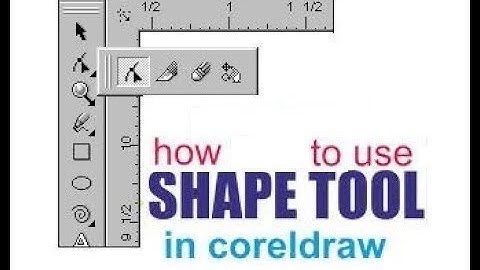 4- CorelDraw 9 - How To Use Shape Tool in Corel Draw 9 in Urdu - Lunar Computer College