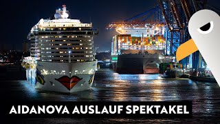 AIDAnova Sail Away 💋 Live Auslaufen aus Hamburg nach Skandinavien | 27.12.2025
