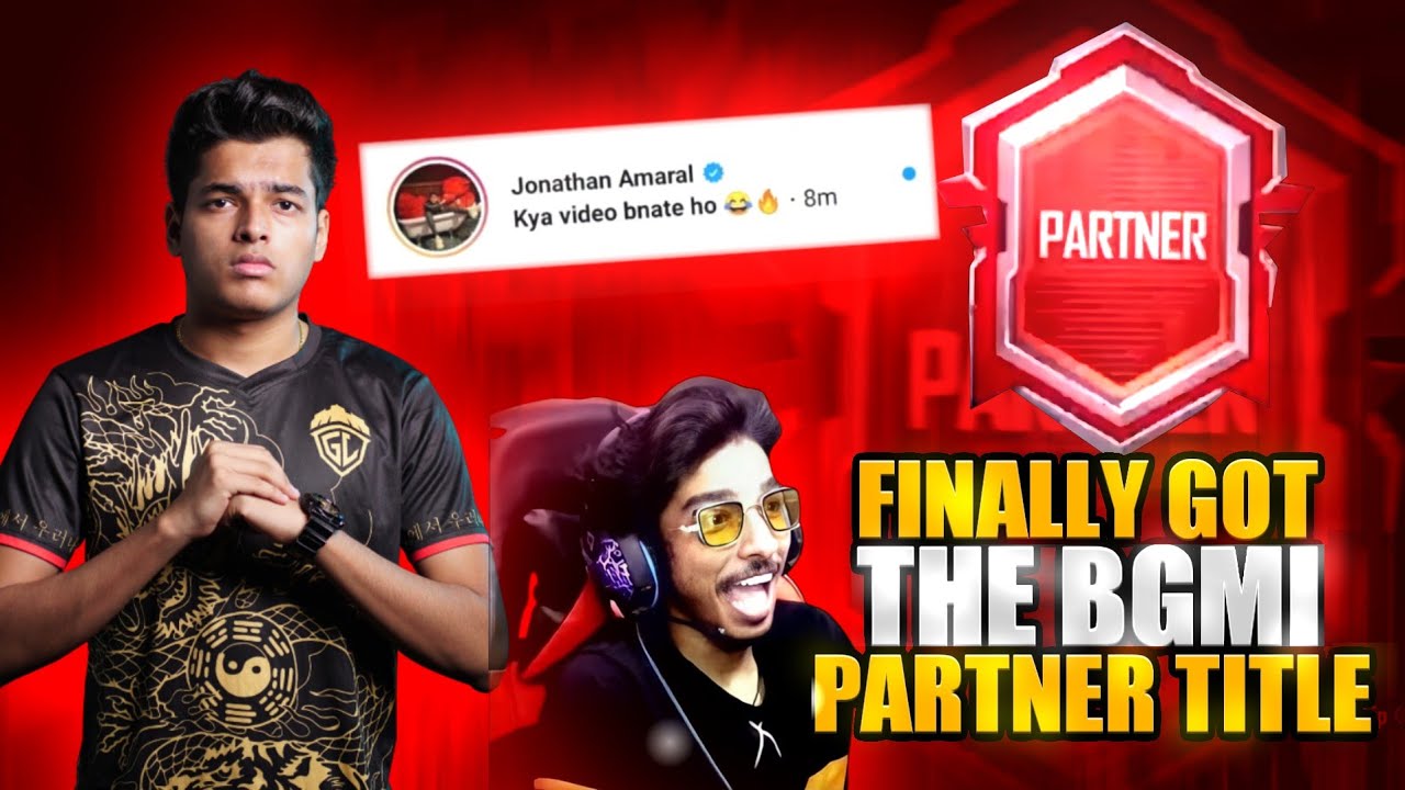 FINALLY I GOT BGMI PARTNER TAG 😍💞 Ft.JONATHANGAMINGYT YouTube
