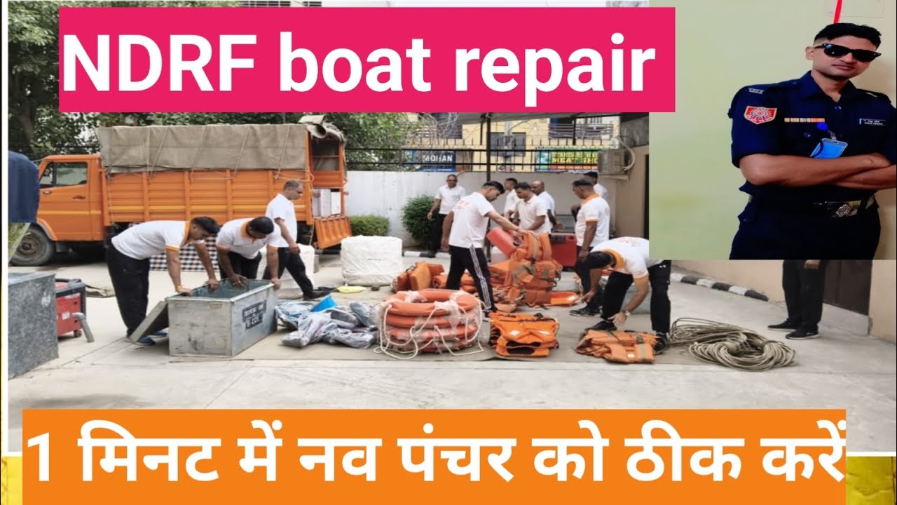 NDRF boats maintenance.