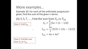 Add Math Chapter 5: Progression (A.P. ) part 3