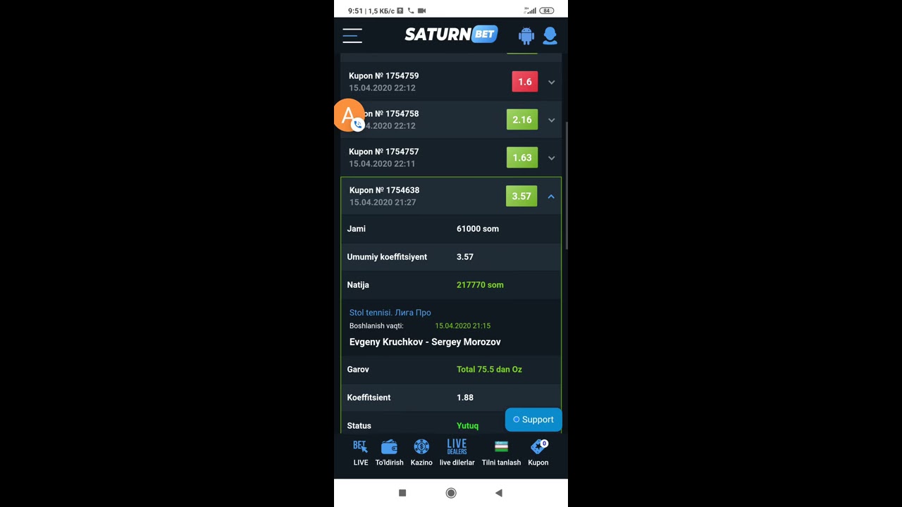 saturnbet скачать приложение