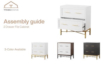 J0242 /J0243/J0268  - Installation Guide - 2-drawer File Cabinet#filecabinet