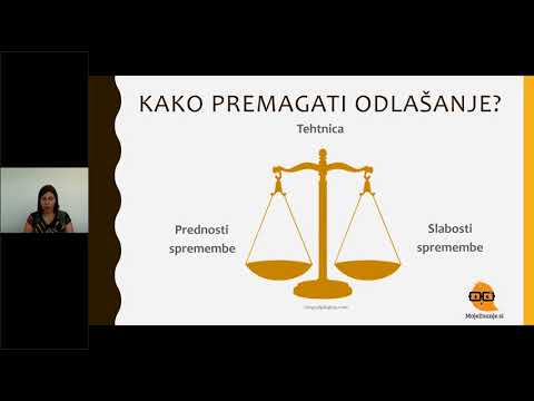 Video: Kako Premagati Odlašanje