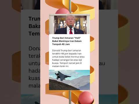 Trump beri amaran 48 jam kepada Iran! #news #berita #Trump #Iran #StraitofHormuz