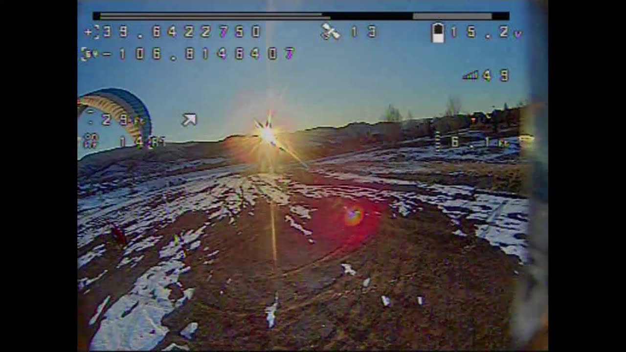 Chase cam drone following my paramotor - Thanks Sam!