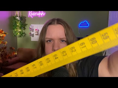 ASMR FAST MEASURING YOU IN 4 MINUTES (chaotic personal attention)