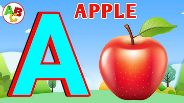 A is for Apple 🍎 | A A Apple Alphabet Song | Cute Cartoon Rhymes for Toddlers | ABCD