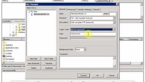 Hướng dẫn - Kết nối  FTP bằng phần mềm mã nguồn mở Filezilla | P.A Việt Nam