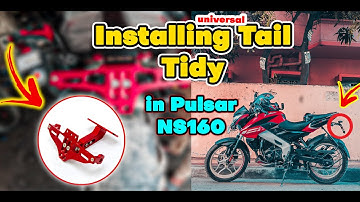 Installing Universal Tail Tidy in Pulsar NS200/160 | Bike Modification - NK EMON 🤍