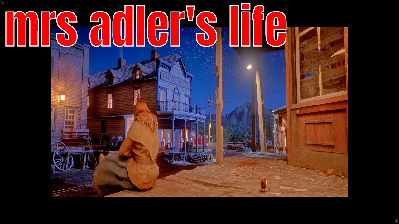 레드데드리뎀션 mrs adler's life - Red Dead Redemption 2 - YouTube