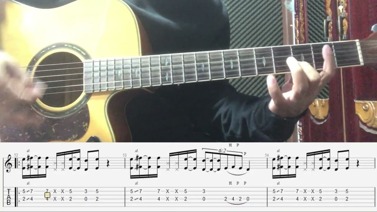 အဖေနဲ့အမေနေတဲ့အိမ် guitar tutorial part-3 by@pthguitar