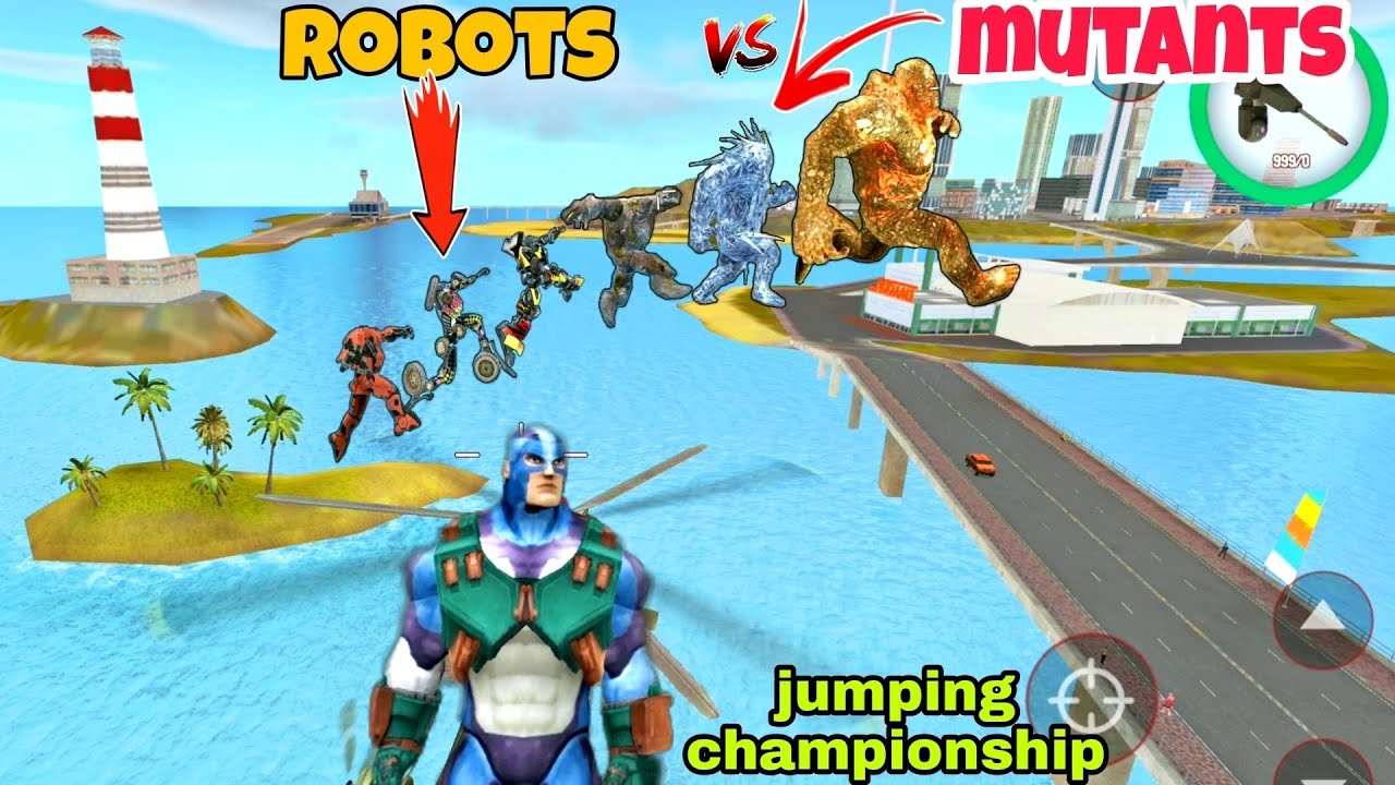 rope hero vice town game | stone giant game | robot vs mutant jumping championship | rope hero game