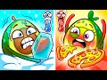 Hot vs Cold for Kids 🔥❄️ Fun Food Challenge with Pit & Penny | Songs & Nursery Rhymes