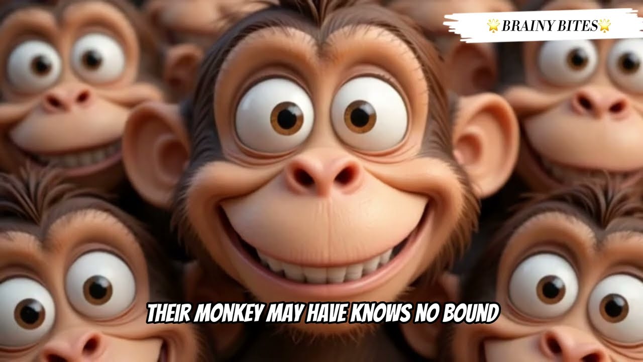 🦧 Monkey Mischief | Fun 3D Animated Poem for Kids | Jungle Adventure & Learning 🐒🍌