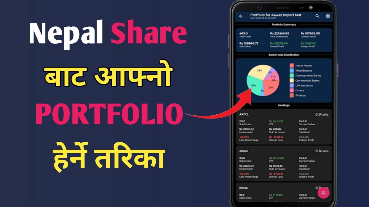 Nepal Share MarketHow To Create Portfolio In Nepal Share App Nepal