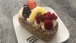 Gâteau chocolat blanc aux fruits