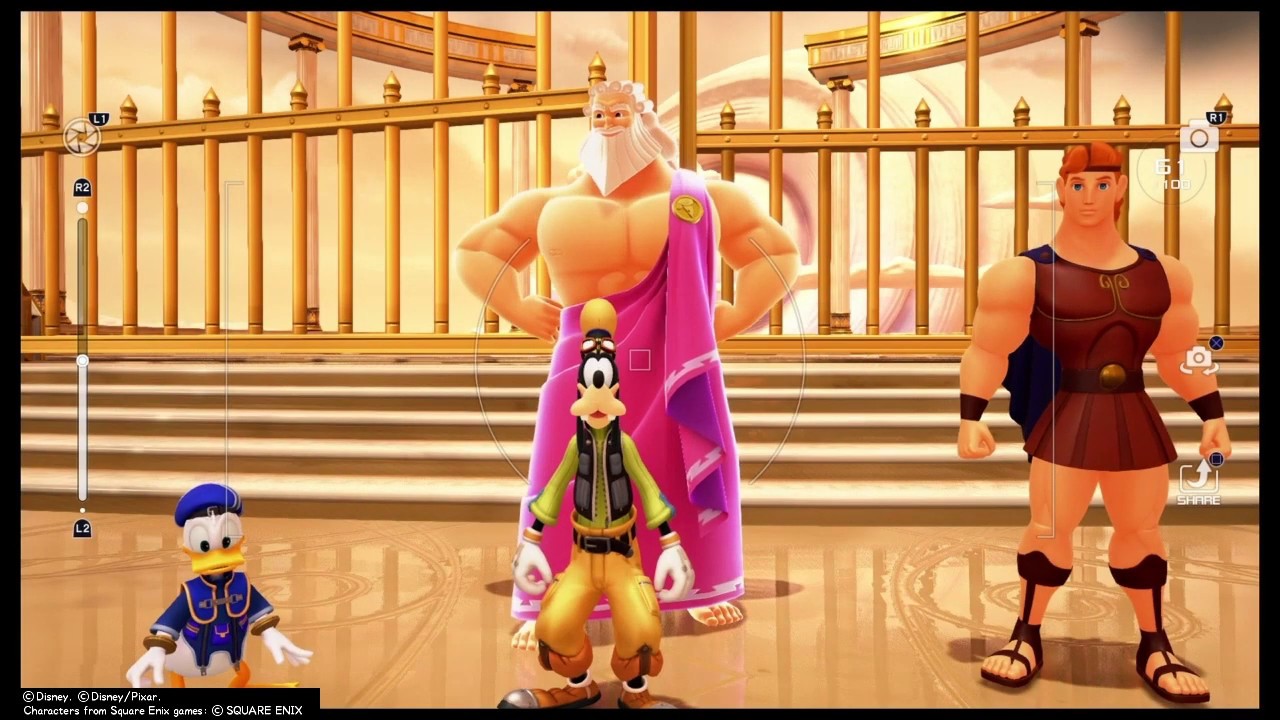 Kingdom Hearts 3 Zeus, Olympus' and Tram Gummiphone Photo