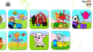 Permainan Traktor pertanian dan alat panen | Game edukasi anak | game kartun | edukasi anak screenshot 3