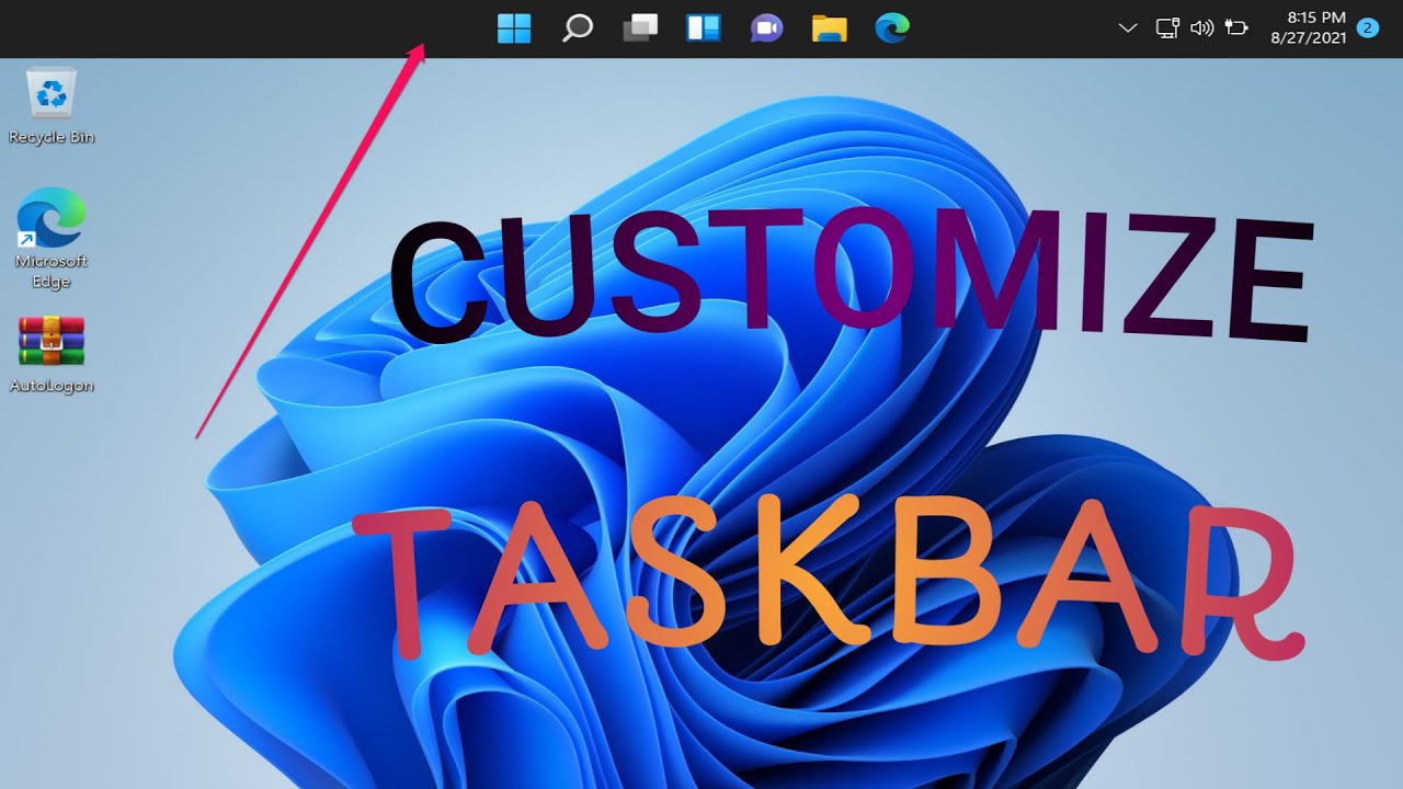 How to Move Taskbar on Windows 11 - Move taskbar to bottom - YouTube