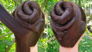everyday collage, office girl hairstyle | juda hairstyle | simple girl hairstyle | Quick hairstyle | screenshot 4