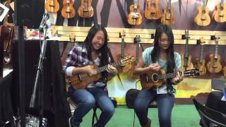 UkuLise and Emi at NAMM 2015 - Wipeout