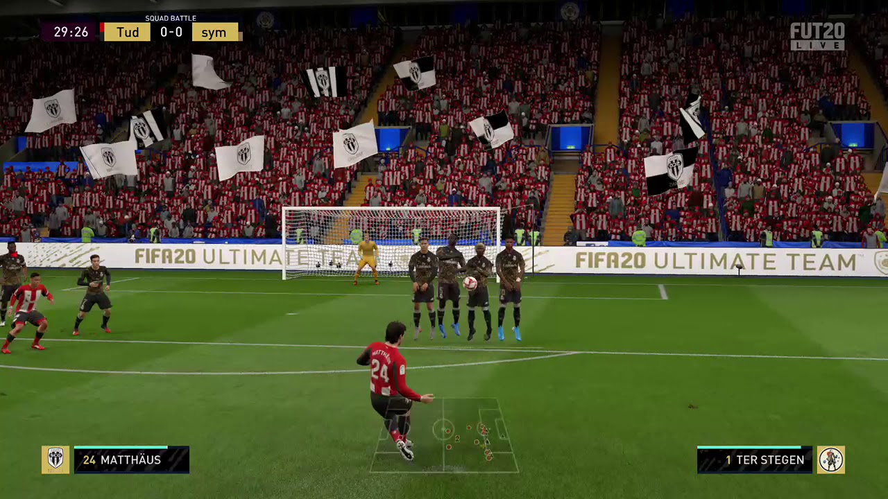 93 Lothar Matthaus scores an amazing freekick against Ter Stegen | Fifa 20 UT