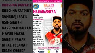 Maharashtra Zone-2 Full Squad For RP TROPHY 2026