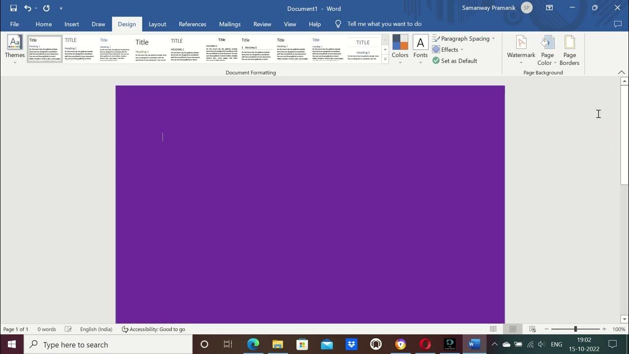 how-to-change-ms-word-background-page-colour-youtube