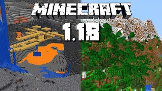 1.18 MINECRAFT С НОВИТЕ ПЕЩЕРИ И ПЛАНИНИ - Minecraft 1.18 Experimental Snapshot 1