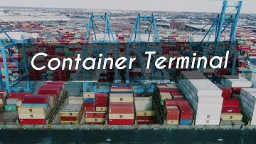 Container Terminal - Drone Cinematic shoot | Container ship operation | Containers Loading Unloading