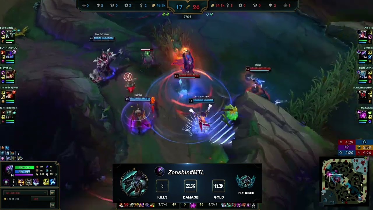 Jax killed Miss Fortune