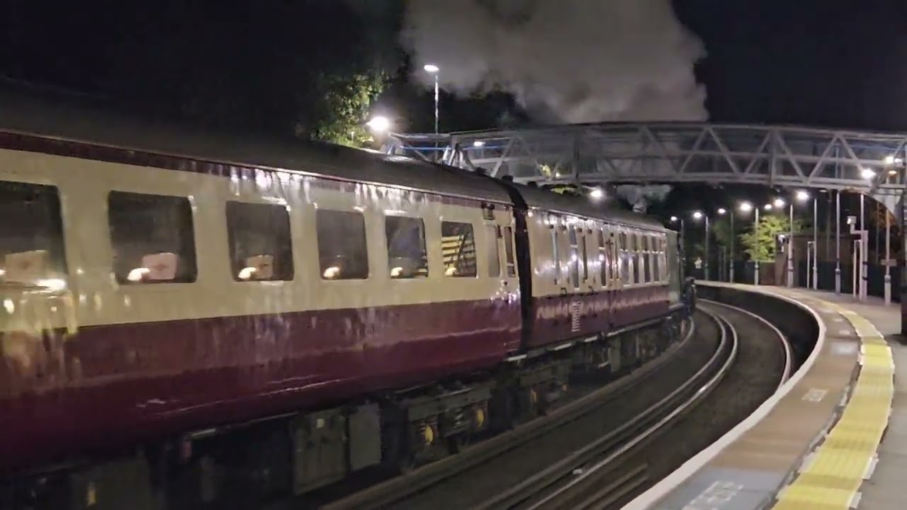 61306 "Mayflower" passing Bat & Ball Station.