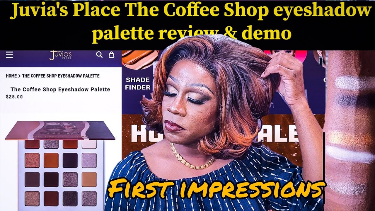 Juvia's place The Coffee Shop eyeshadow palette review and demo