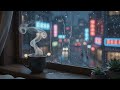Neon Rain - Smooth Saxophone, Heavy Rain Sounds &amp; City Lofi 🎷 | Dreamscape Lofi