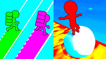 Bridge Race vs Snow Race 3D 🐉💥 Max Level Gameplay Walkthrough Android iOS M8X5