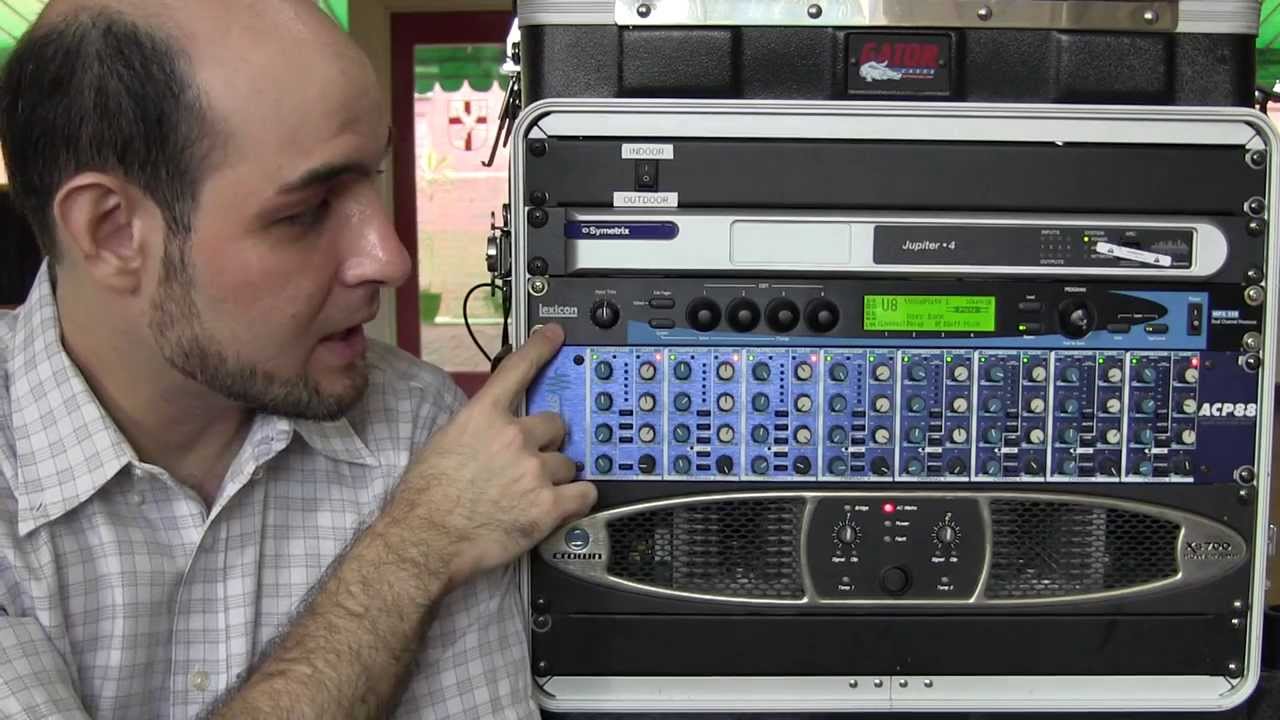 How to set up an external effects processor for live sound